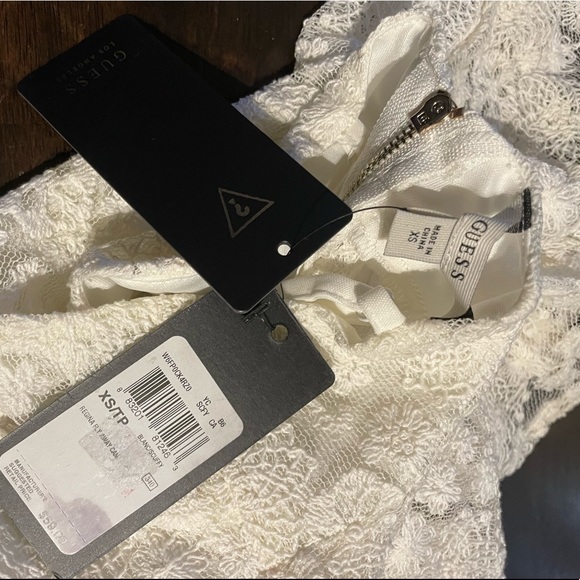 NEW GUESS lace up cami top adjustable straps XS - Picture 6 of 6